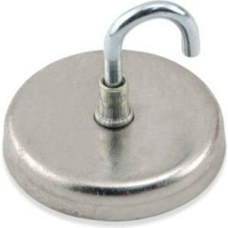 MASTER MAGNETICS Master Magnetics Neodymium Magnetic Hook NA012500N - 40 Lbs. Pull Nickel - Chrome Plating - Pkg Qty 25 NA012500N